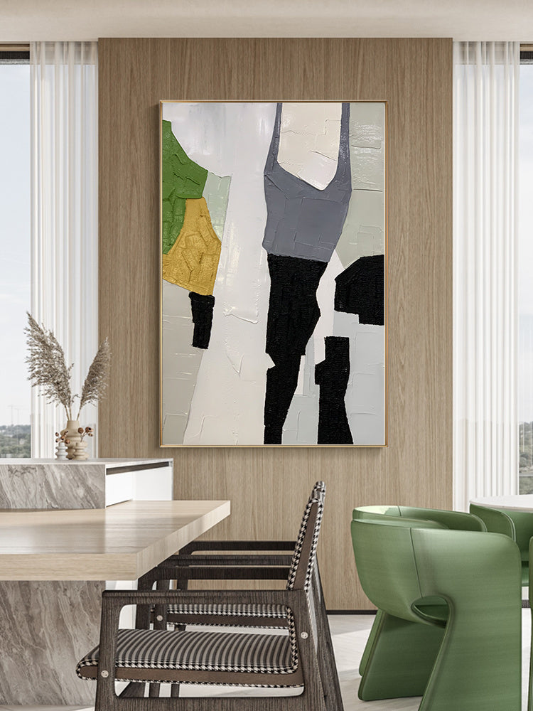 Abstract line modern minimalist living room decoration painting porch aisle decoration painting vertical office abstract paint The Fauna Place