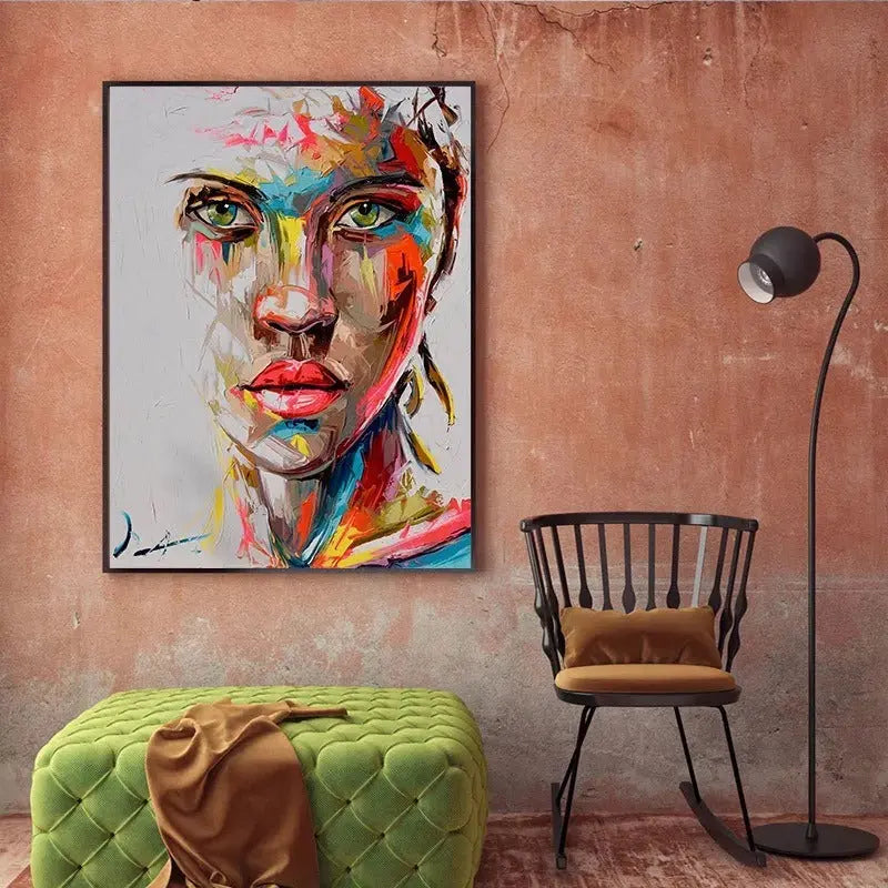 Ha's Art Top Selling Handmade Abstract Oil Painting Wall Art Modern Minimalist Fashion Figure Picture Canvas Home Decor For Living Room Bedroom No Frame The Fauna Place
