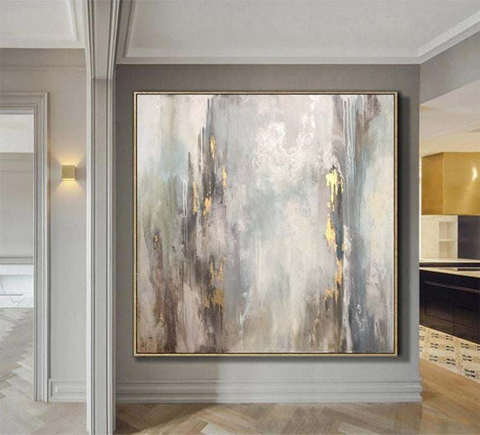 Abstract Paintings On Canvas Beige Painting Gold Abstract Oil Painting Calming Painting Extra Large Wall Art Canvas Hand Art The Fauna Place