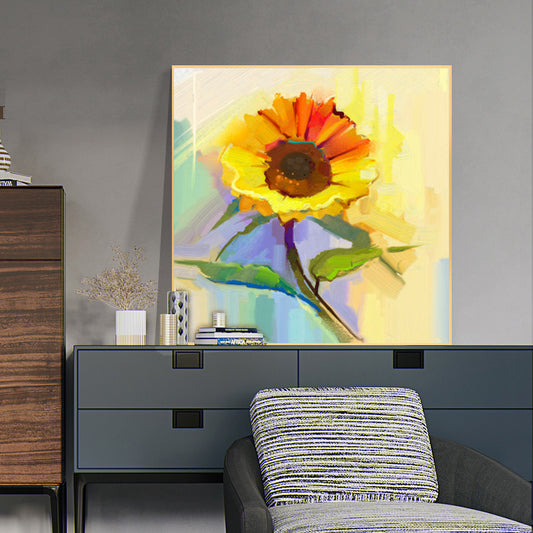 Modern canvas wall art famous sunflower flower decoration hand painted abstract oil painting canvas living room wall decoration painting The Fauna Place