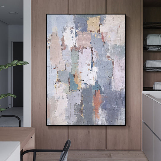 Colorful Geometric Abstract Painting Modern Canvas Poster Minimalist Wall Art Pictures For Living Room Aisle Studio Decor The Fauna Place